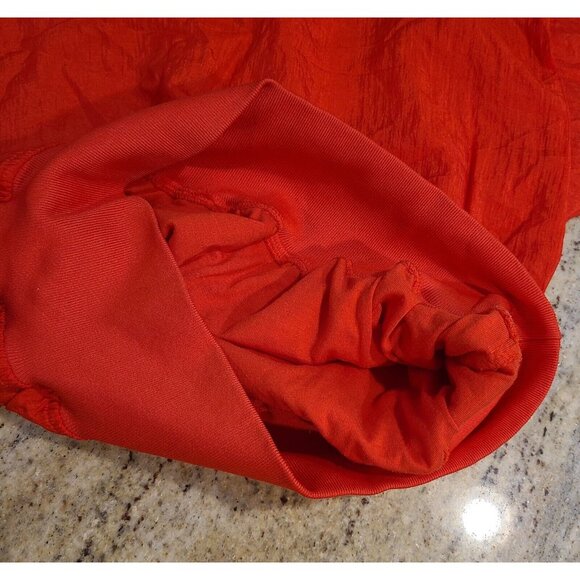 Vintage Lizwear Women Sz M Red Yellow Nylon Sweatshirt Wonder Women Marvel Vibes - Picture 6 of 15